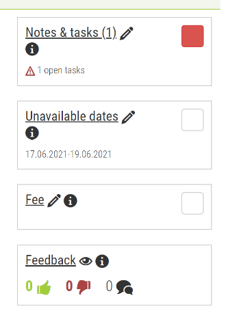 Notizen und Aufgaben