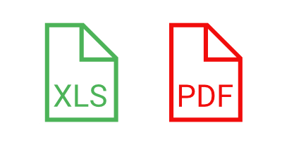 pdf xls export