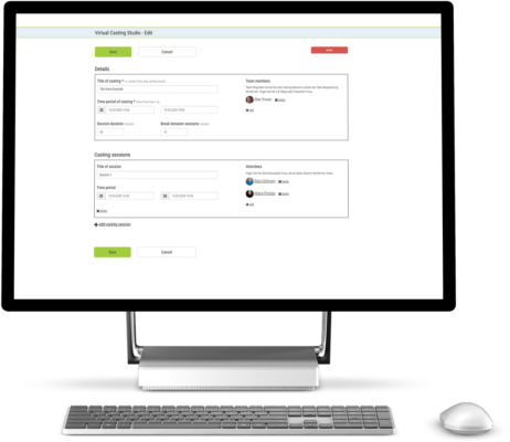 Plan virtual casting