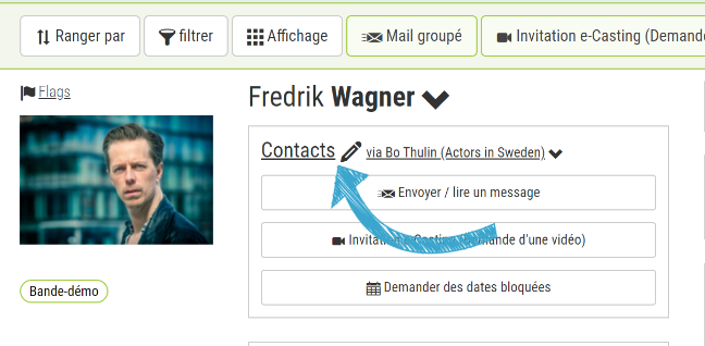 Contacter des comédien(ne)s