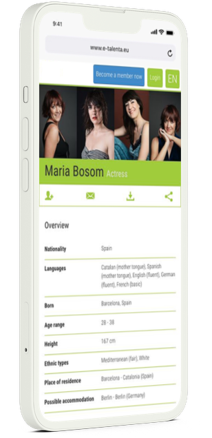 Actor Profile iPhone