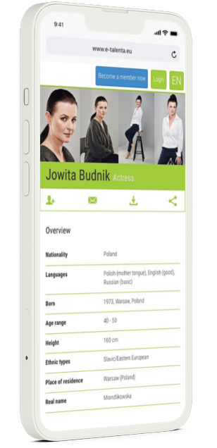 Actor Profile iPhone