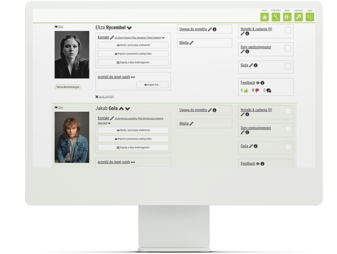 Favourites List etalenta